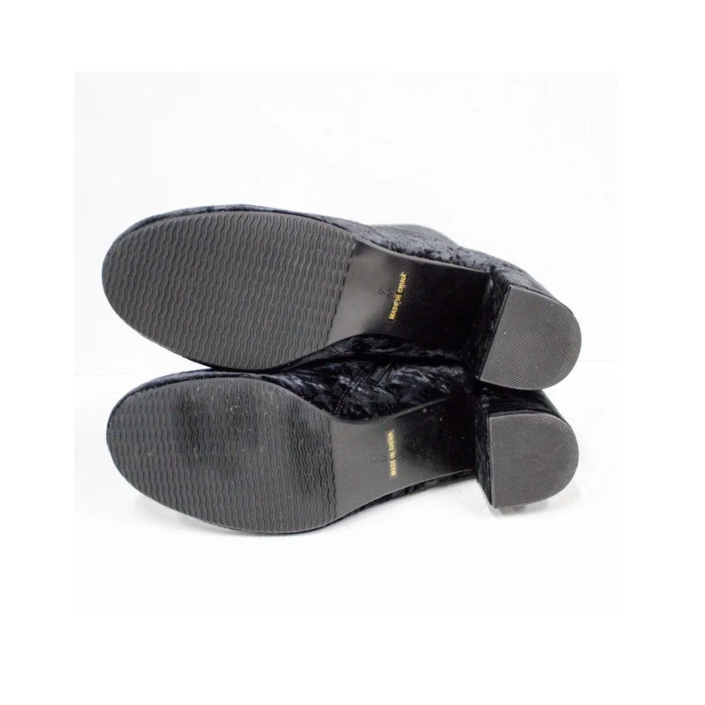 Neiman Marcus Black Velvet Booties | Ankle Boots Women's Size 9